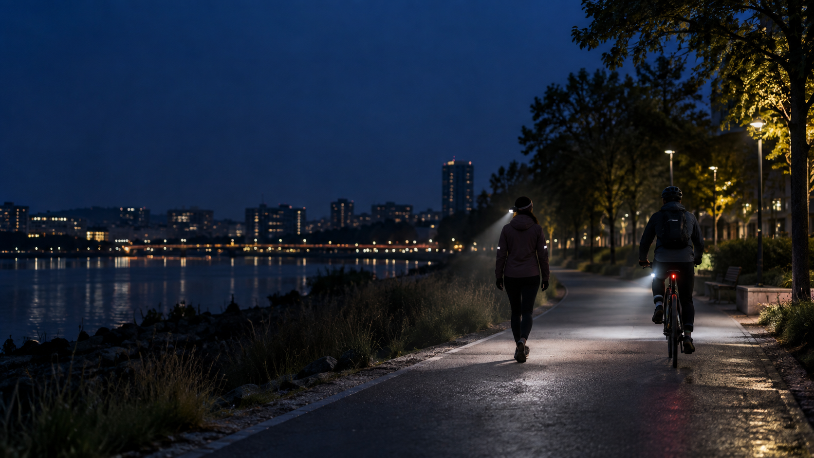 Portable Lighting for Walking and Cycling: Visibility, Glare and Beam Placement